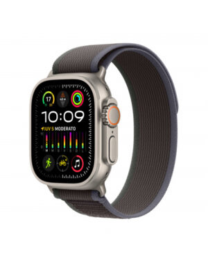 2023 - Apple Watch Ultra 2 GPS + Cellular, 49mm Cassa in titanio con blu/nero trail loop - M/L