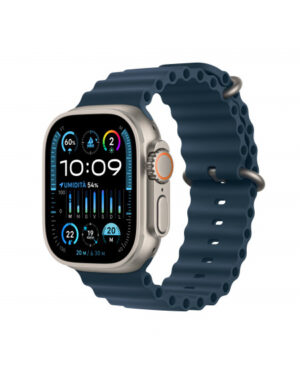 2023 - Apple Watch Ultra 2 GPS + Cellular, 49mm Cassa in titanio con Blu Ocean band