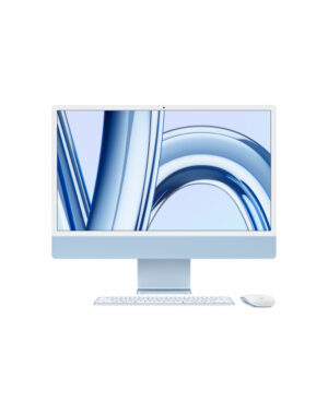 2023 - iMac 24" con Retina 4.5K display: Apple M3 chip con 8-core CPU e 10-core GPU, RAM 8GB, 256GB SSD - Blu