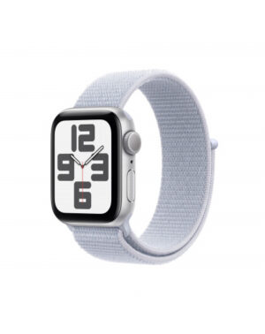 Apple Watch SE GPS 40mm Argento Cassa Alluminio con Cinturino Sport Loop Nuvola Blu