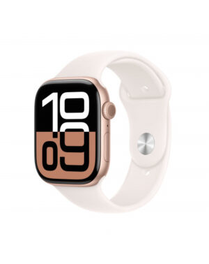 Apple Watch Series 10 GPS 46mm Rose Oro Cassa Alluminio con Cinturino Sport Rosa Fard - S/M