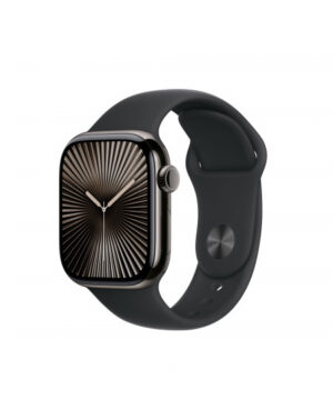 Apple Watch Series 10 GPS + Cellular 42mm Cassa Titanio Ardesia con Nero Sport Band - M/L
