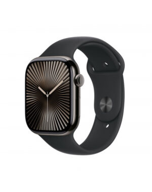 Apple Watch Series 10 GPS + Cellular 46mm Cassa Titanio Ardesia con Nero Sport Band - S/M