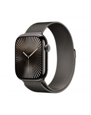 Apple Watch Series 10 GPS + Cellular 46mm Cassa Titanio Ardesia con Slate Milanese Loop - M/L
