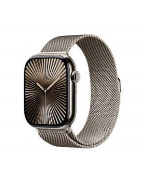 Apple Watch Series 10 GPS + Cellular 46mm Cassa Titanio Naturale con Natural Milanese Loop - S/M