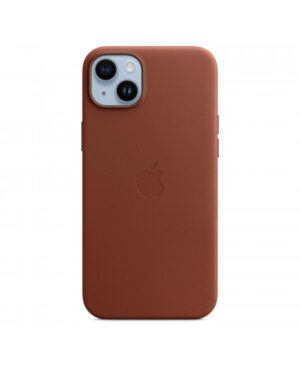 Custodia con Magsafe in Pelle per iPhone 14 Plus - Terra D'ombra