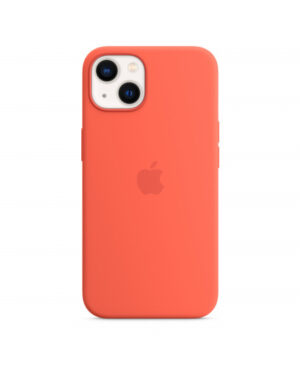 Custodia con Magsafe in Silicone per iPhone 13 - Mandarino