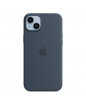 Custodia con Magsafe in Silicone per iPhone 14 Plus - Blu tempesta