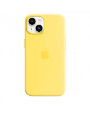 Custodia con Magsafe in Silicone per iPhone 14 Plus - Giallo canarino