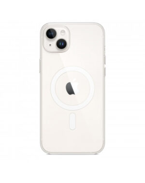 Custodia con Magsafe in Silicone per iPhone 14 Plus - Trasparente