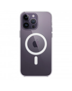 Custodia con Magsafe in Silicone per iPhone 14 Pro Max - Trasparente