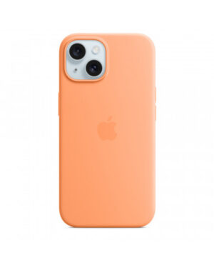 Custodia con Magsafe in Silicone per iPhone 15 - Aranciata