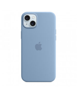 Custodia con Magsafe in Silicone per iPhone 15 Plus - Blu inverno