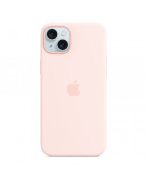 Custodia con Magsafe in Silicone per iPhone 15 Plus - Rosa confetto