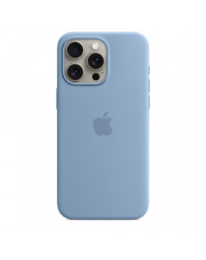 Custodia con Magsafe in Silicone per iPhone 15 Pro Max - Blu inverno