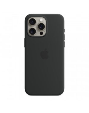 Custodia con Magsafe in Silicone per iPhone 15 Pro Max - Nero