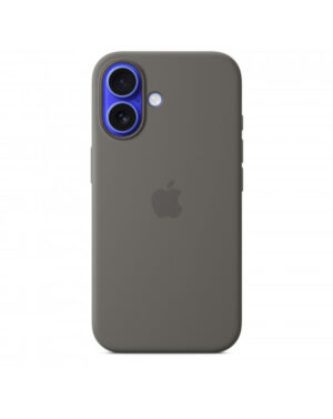 Custodia con Magsafe in Silicone per iPhone 16 - Grigio Pietra