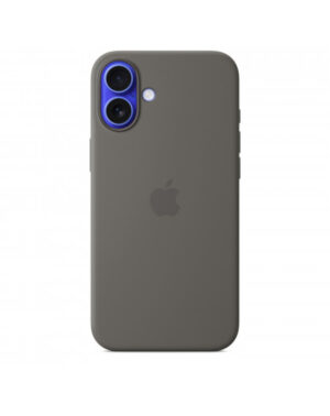 Custodia con Magsafe in Silicone per iPhone 16 Plus - Grigio Pietra