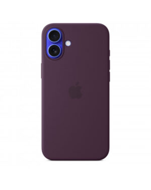 Custodia con Magsafe in Silicone per iPhone 16 Plus - Prugna