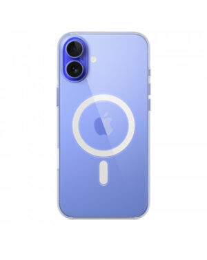 Custodia con Magsafe in Silicone per iPhone 16 Plus - Trasparente