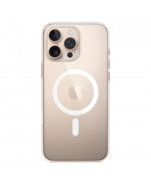 Custodia con Magsafe in Silicone per iPhone 16 Pro Max - Trasparente