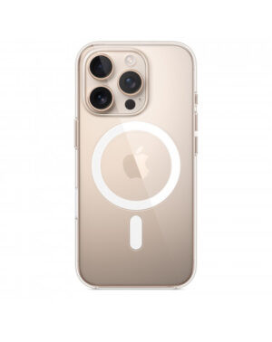 Custodia con Magsafe in Silicone per iPhone 16 Pro - Trasparente