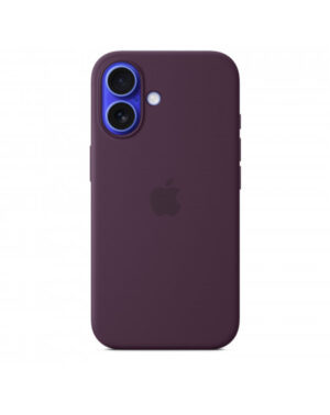 Custodia con Magsafe in Silicone per iPhone 16 - Prugna