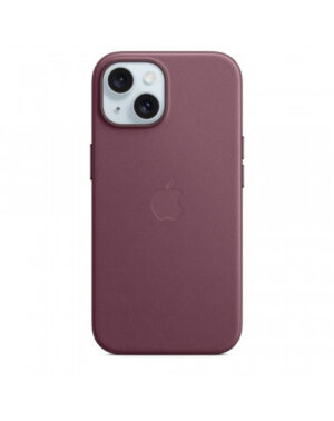 Custodia con Magsafe in Tessuto Fine Woven per iPhone 15 - Gelso