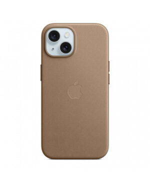Custodia con Magsafe in Tessuto Fine Woven per iPhone 15 - Grigio Talpa