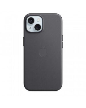 Custodia con Magsafe in Tessuto Fine Woven per iPhone 15 - Nero