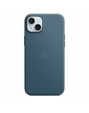 Custodia con Magsafe in Tessuto Fine Woven per iPhone 15 Plus - Blu Pacifico