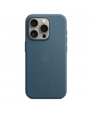 Custodia con Magsafe in Tessuto Fine Woven per iPhone 15 Pro - Blu Pacifico