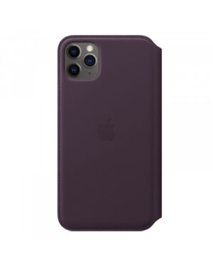 iPhone 11 Pro Max Leather Folio - Aubergine